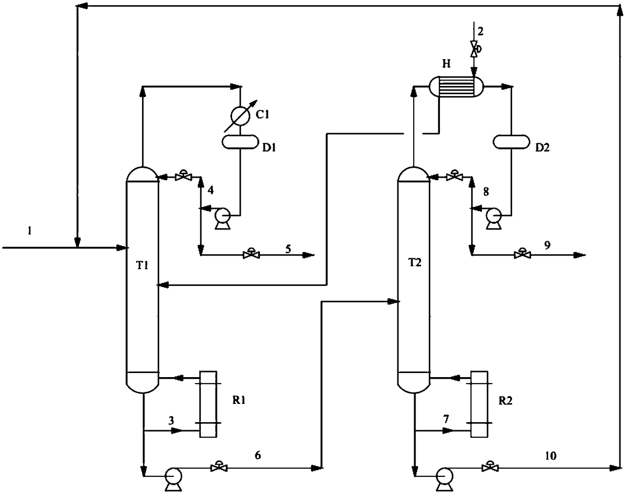 A method for extracting and rectifying separation of acetone and isopropyl ether mixture