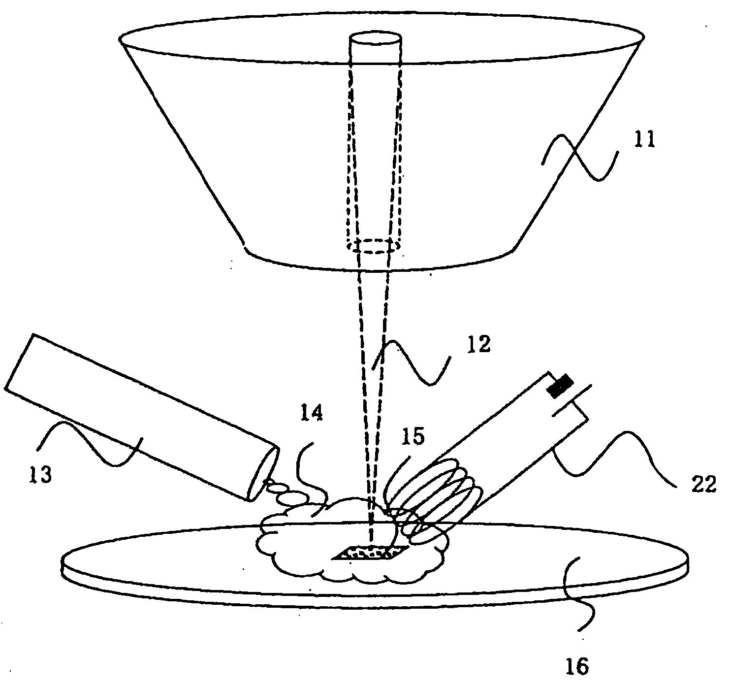 Submicron size metal deposit apparatus