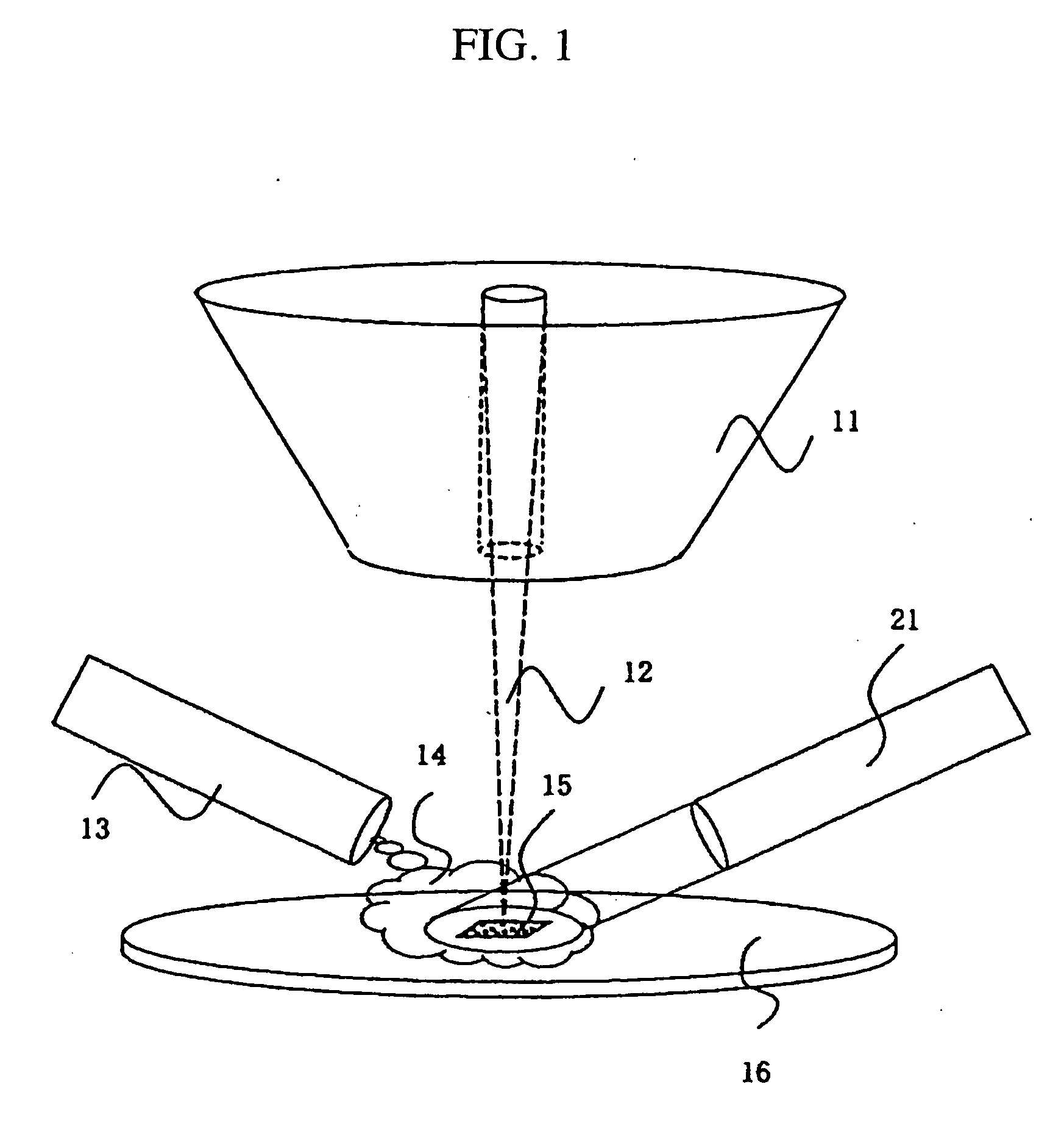 Submicron size metal deposit apparatus