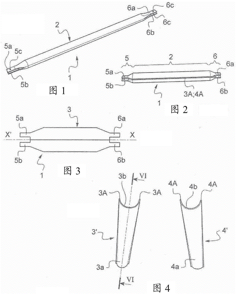 Composite connecting rod, method for producing same and aircraft ceiling or floor structure including same