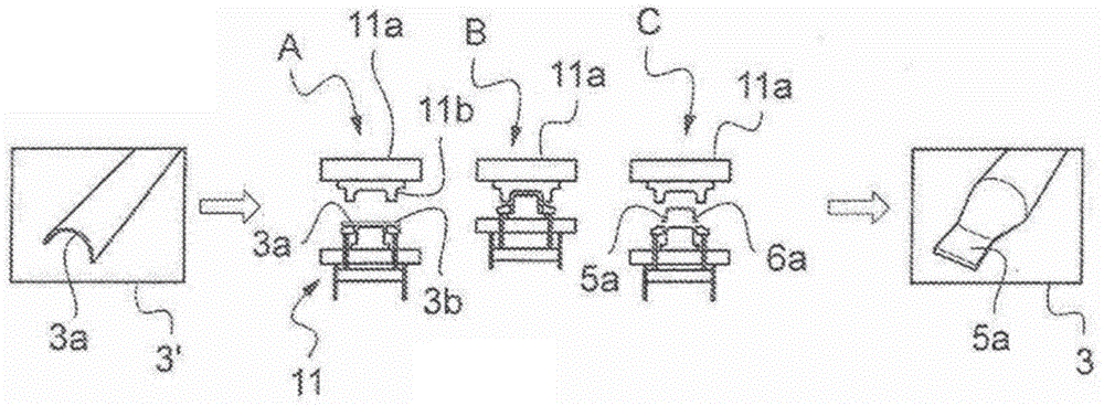 Composite connecting rod, method for producing same and aircraft ceiling or floor structure including same