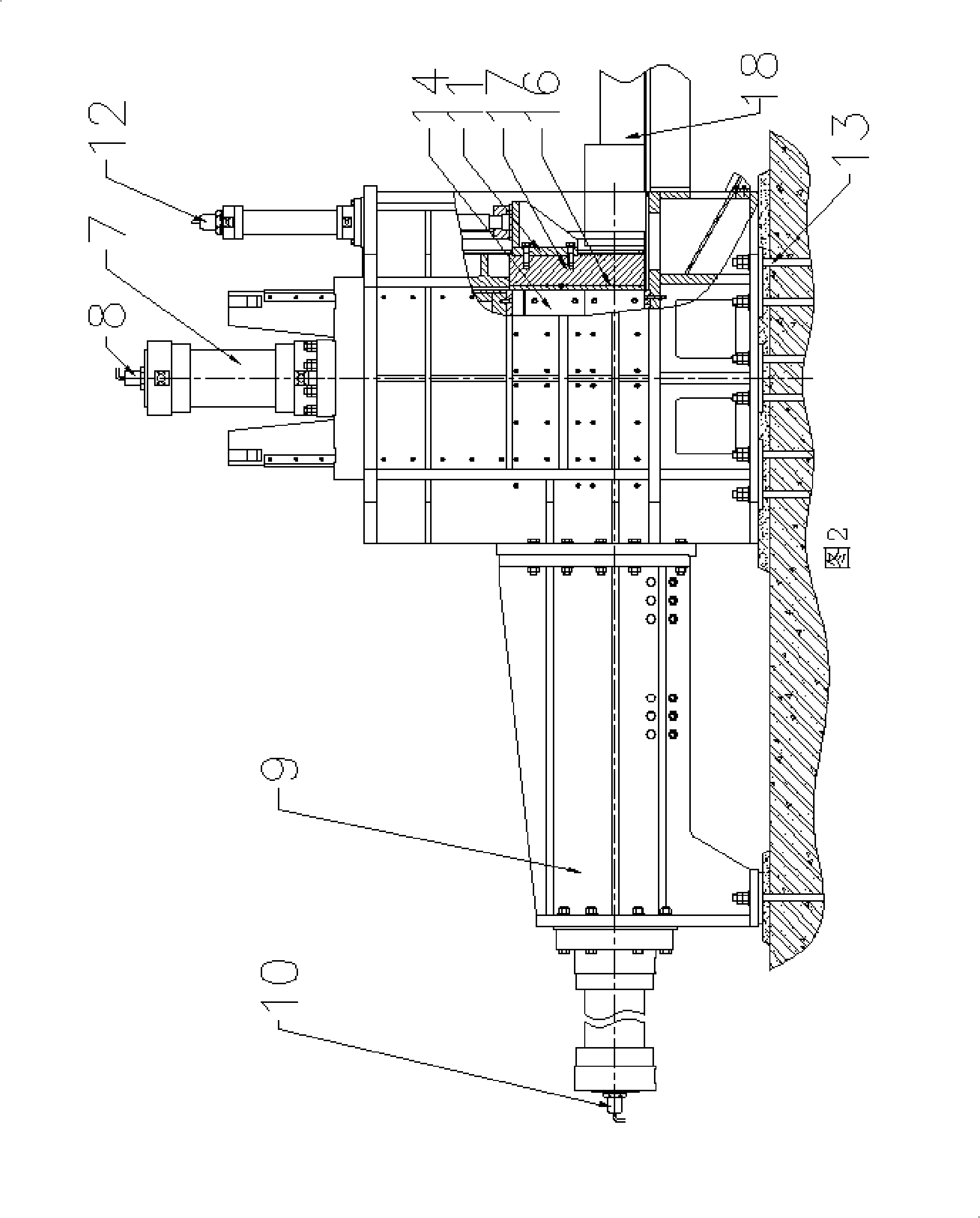 Scrap steel chipping packing machine