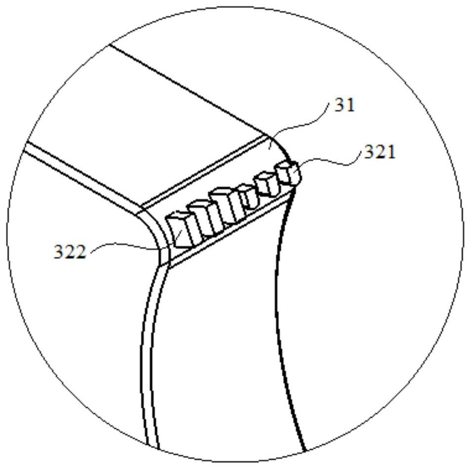 Noise reduction volute tongue structure and centrifugal fan