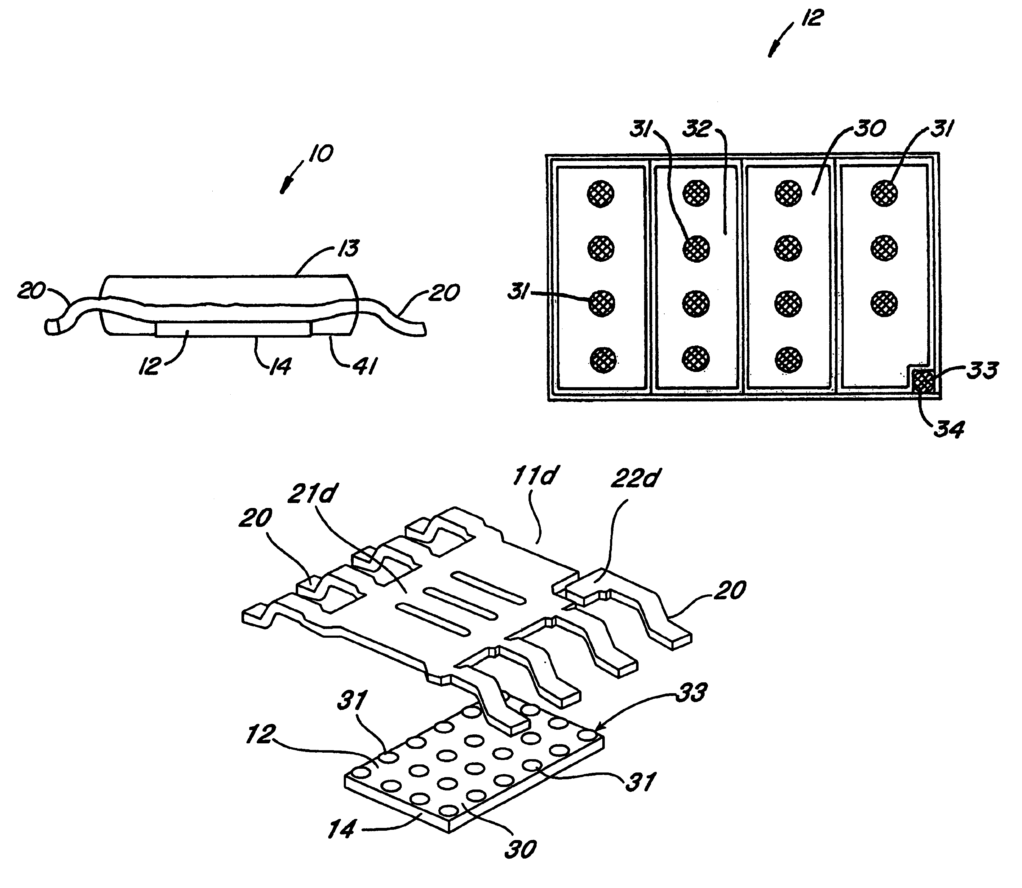 Flip chip in leaded molded package and method of manufacture thereof