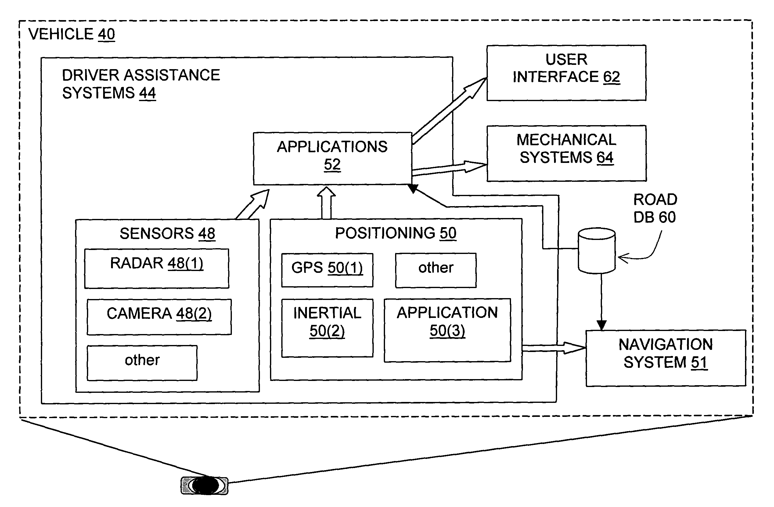 Method of representing road lanes