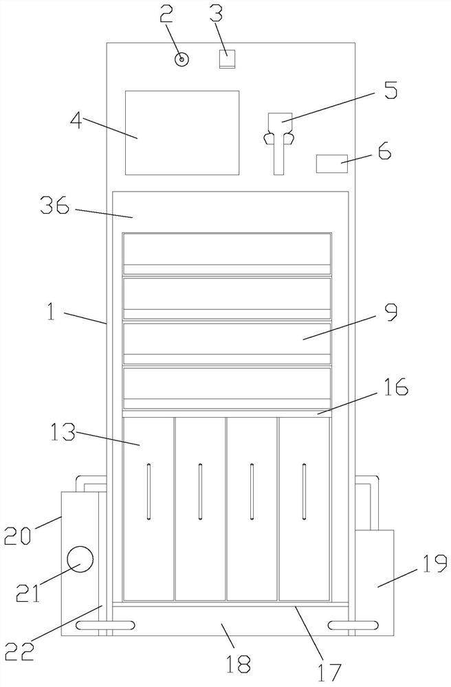 Medicine management control cabinet and intelligent medicine management system thereof