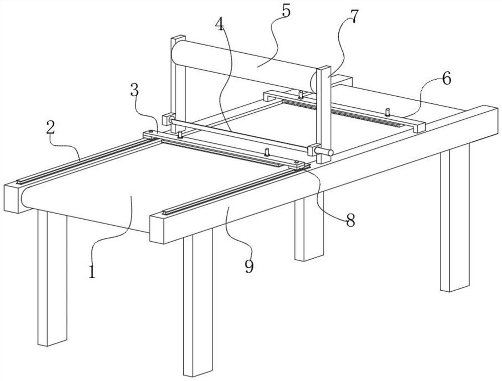 A product packaging protective film coating device