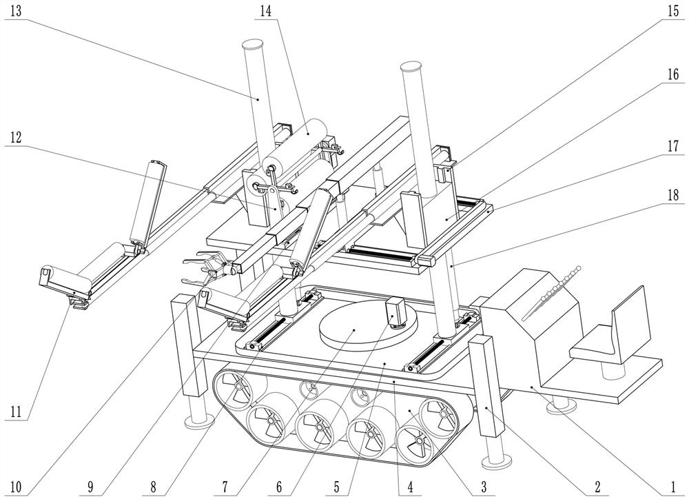 Carrier roller replacing vehicle under working state of belt conveyor