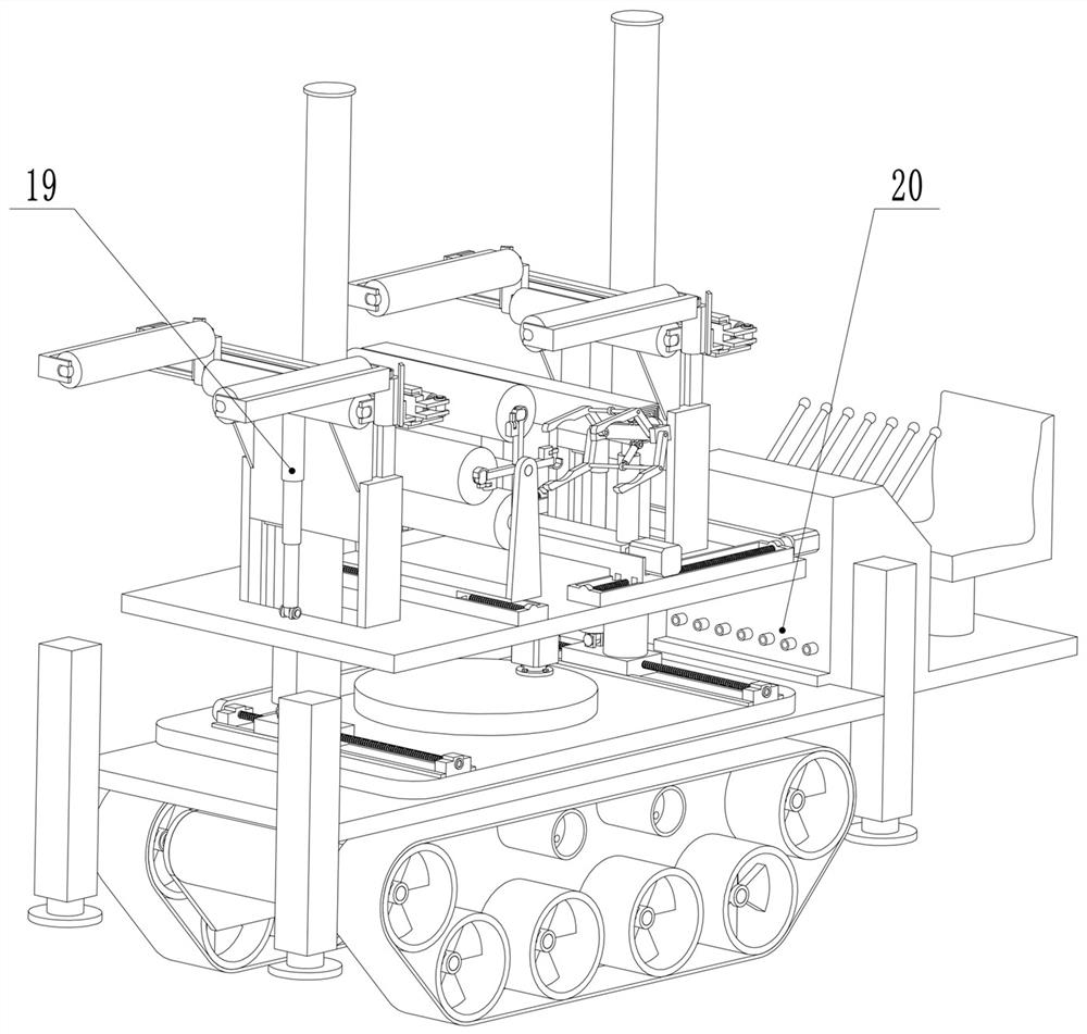 Carrier roller replacing vehicle under working state of belt conveyor