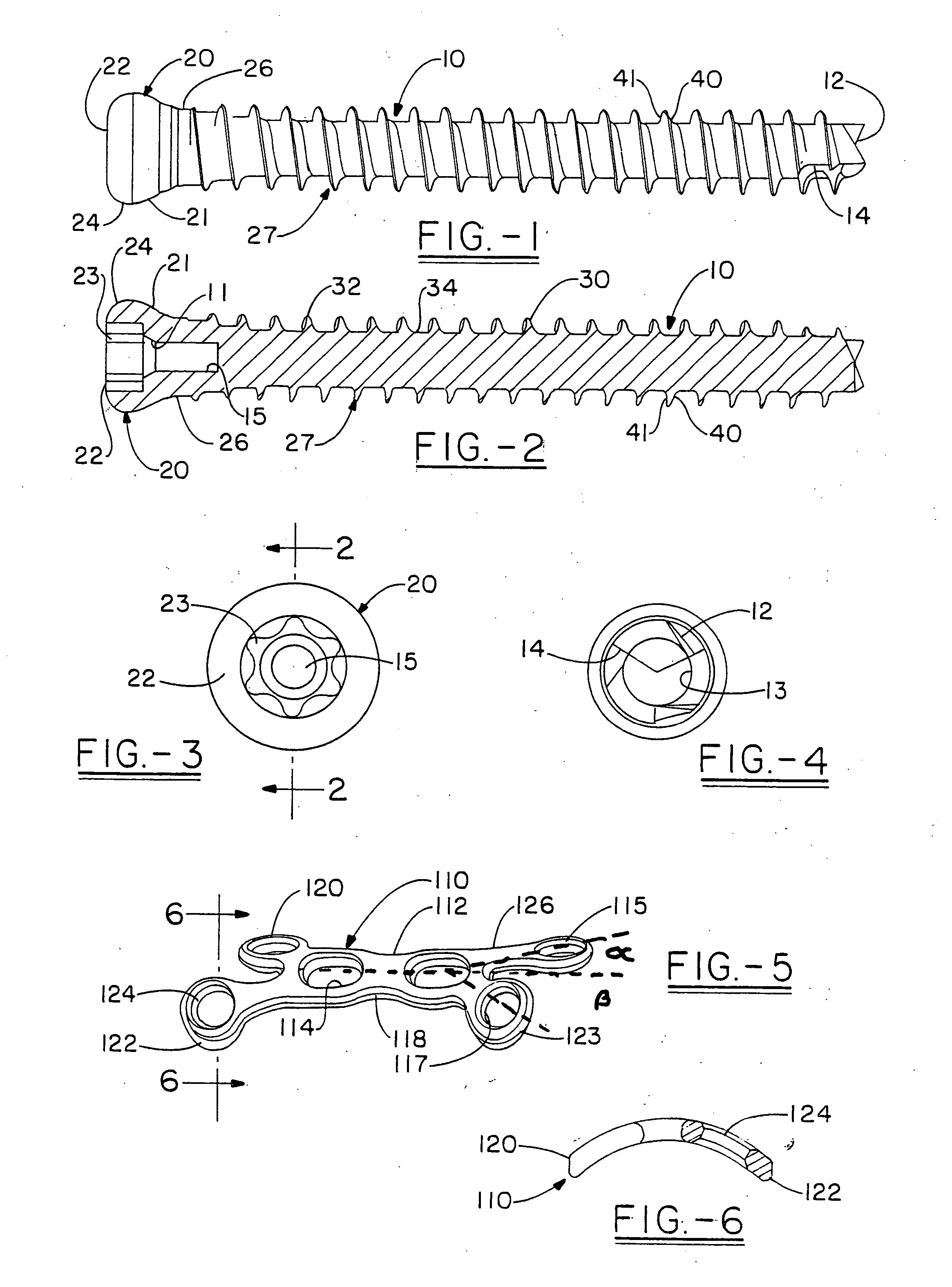 Orthopedic screw for use in repairing small bones