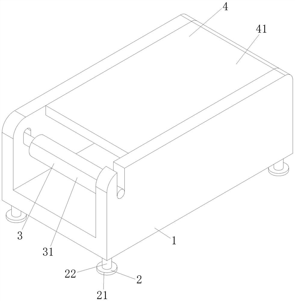 Film pressing device for plastic bag molding production and processing