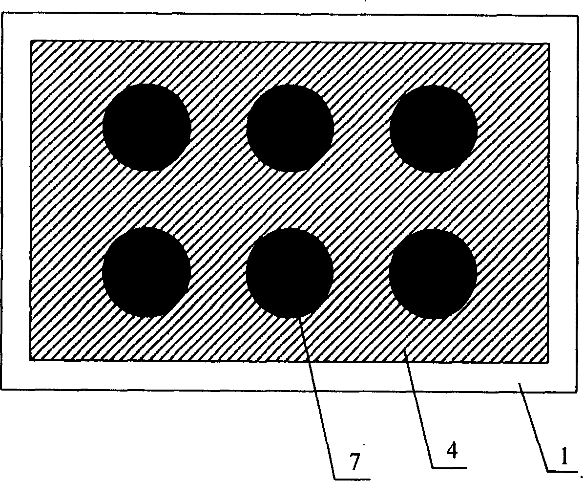 Pland display having umbrella-shaped grid array structure and its manufacturing technology