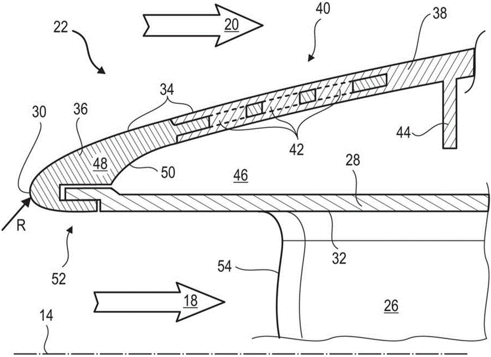 Composite splitter lip for axial turbomachine compressor