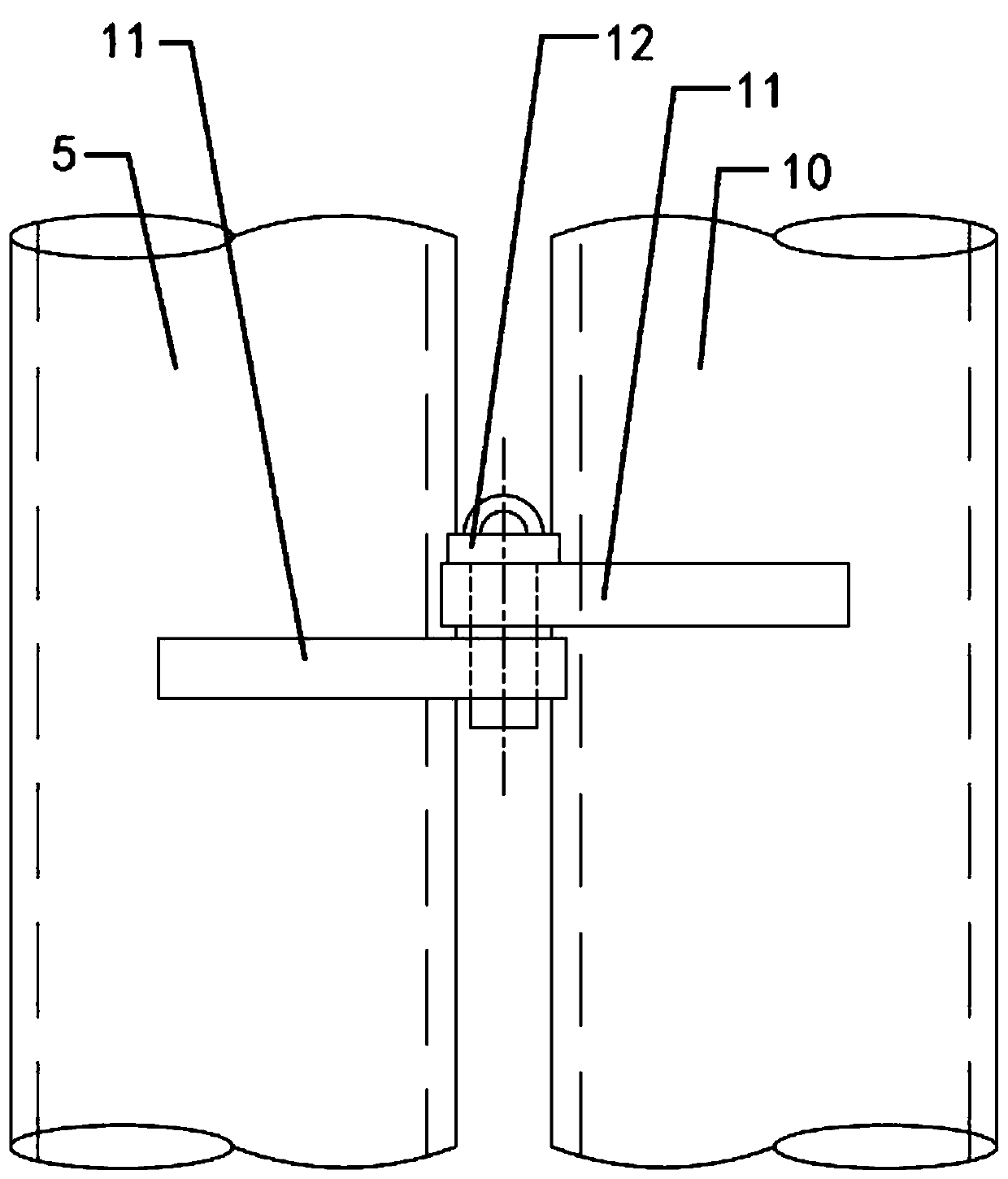 Adjustable cart type fire extinguisher fixing bracket