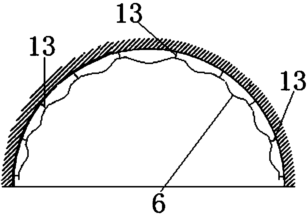 Sucker device for waterproof board construction and tunnel waterproof board construction method