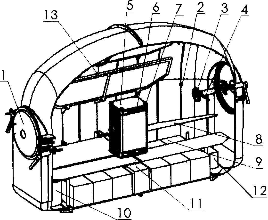 Life saving cabin