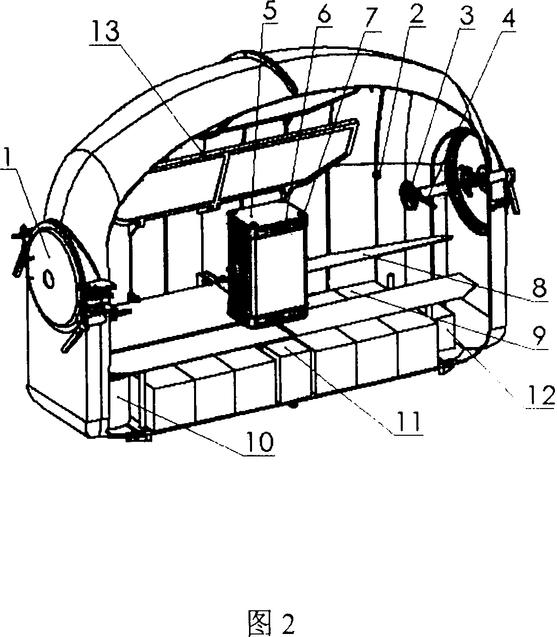 Life saving cabin