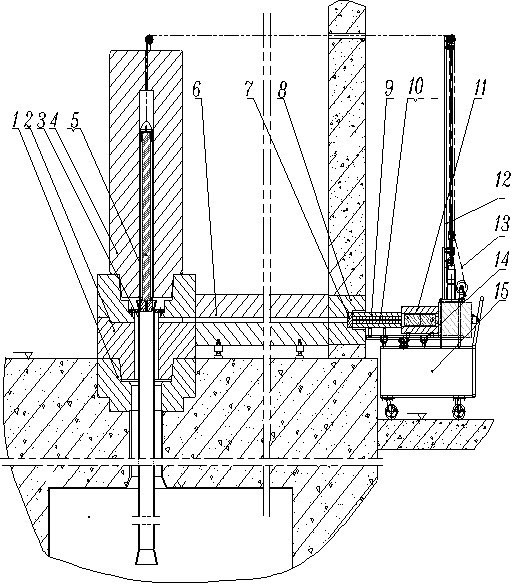 Special gamma scanning measuring system for hot chamber and installation method thereof