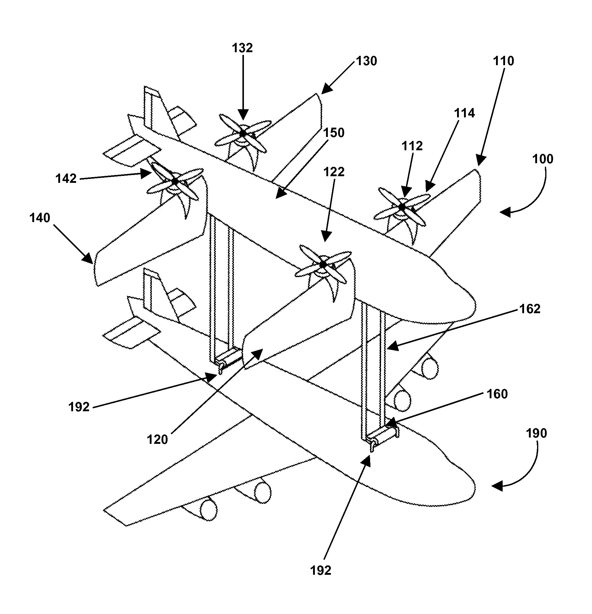 Vertical Lifting of Airplanes to Flying Heights