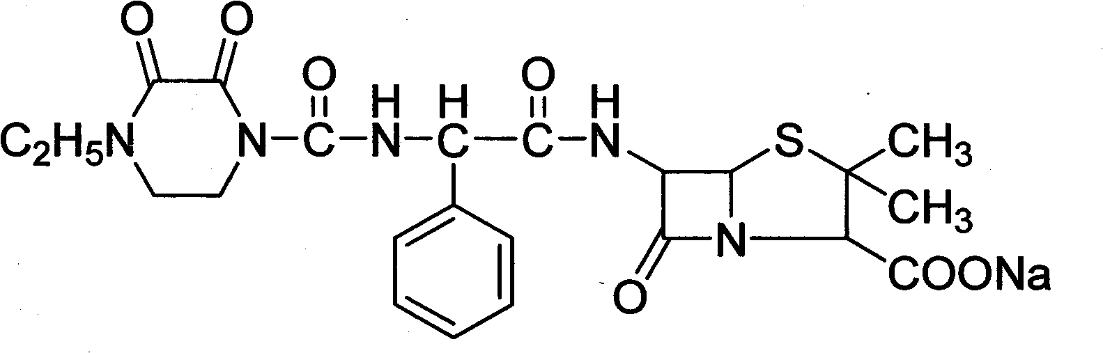 Refining method for piperacillin sodium