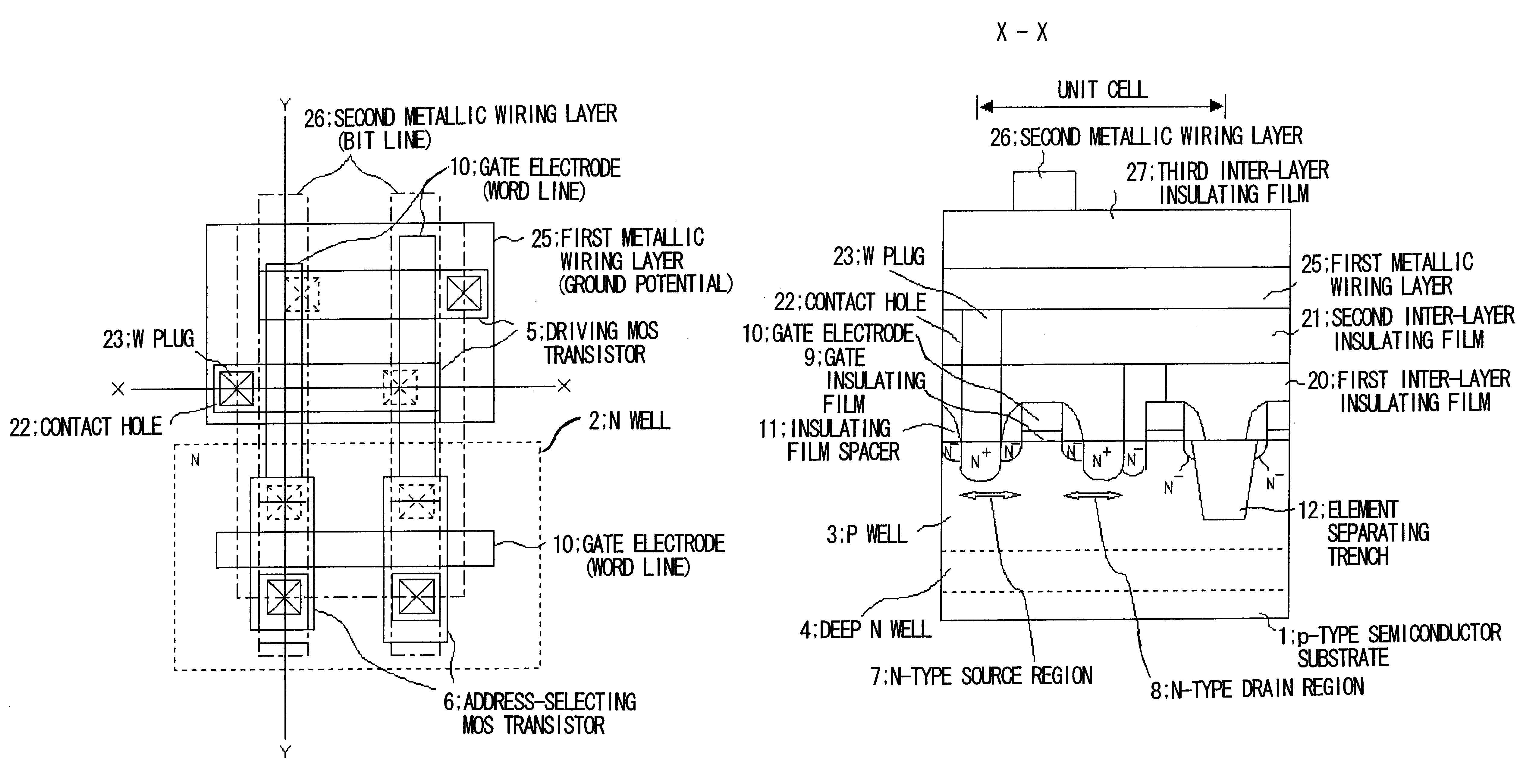 Loadless static random access memory device and method of manufacturing same