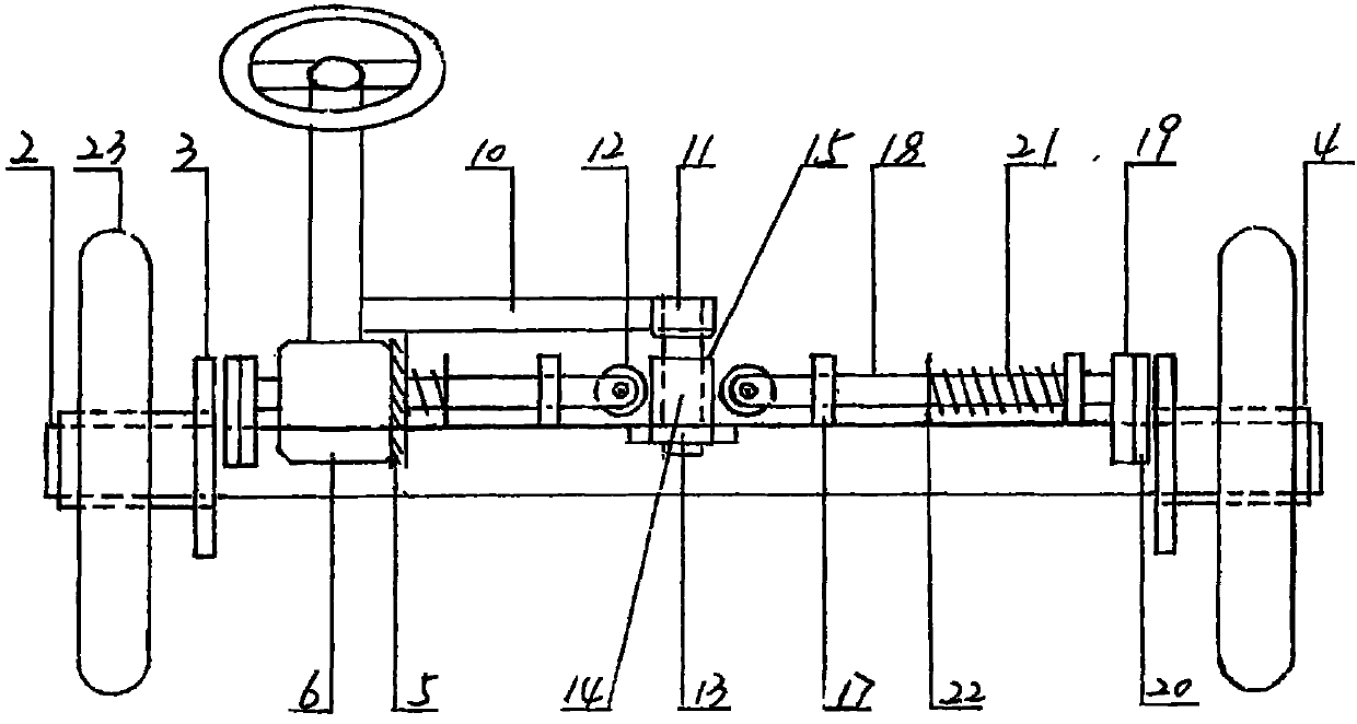 Automobile steering device without steering knuckle