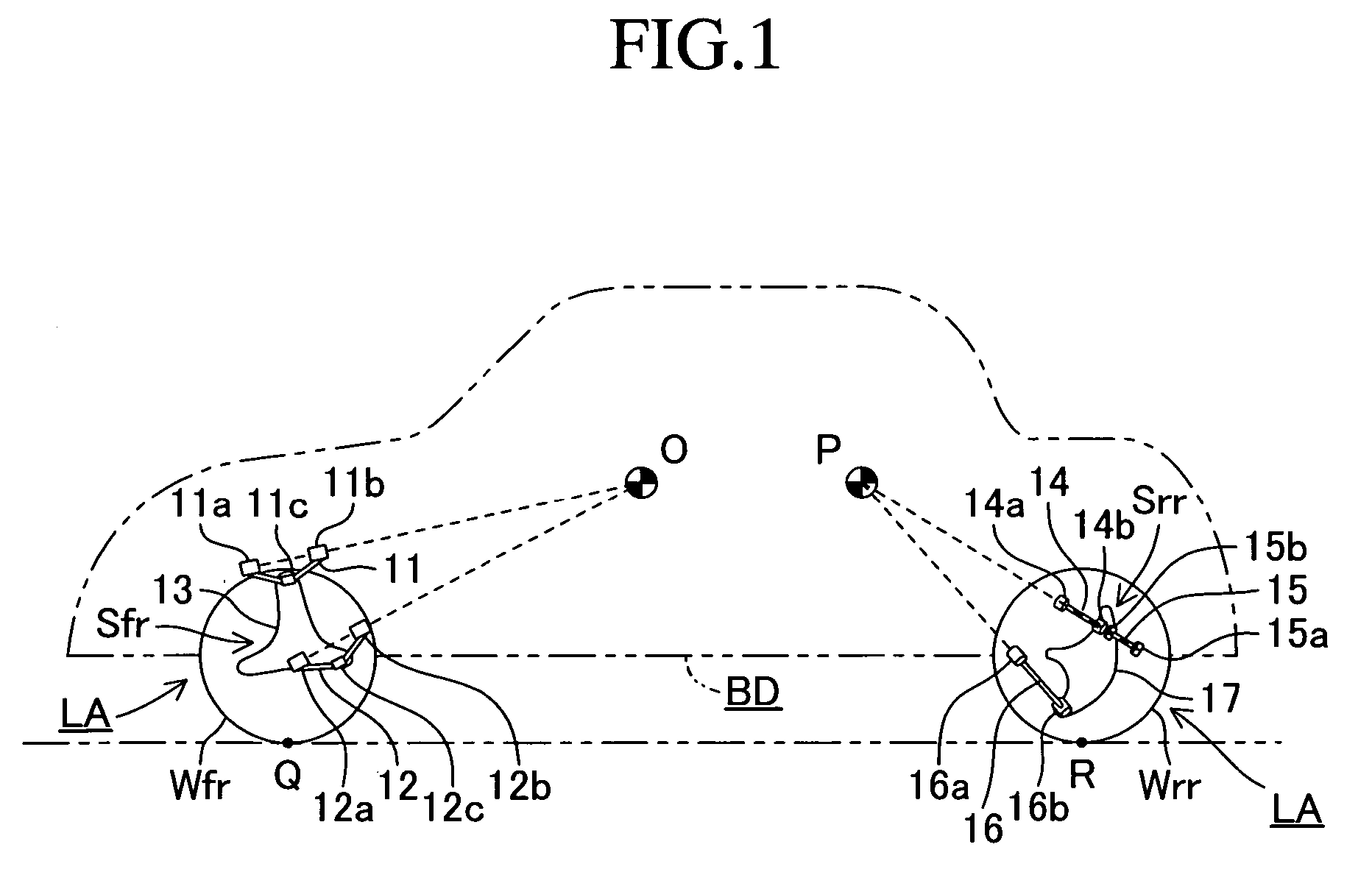 Braking and drive force control apparatus for a vehicle