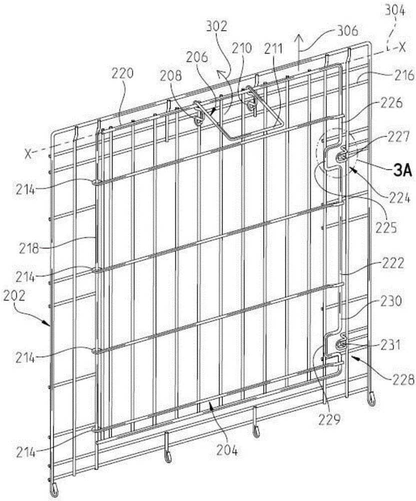 Animal crate with swing or drop door