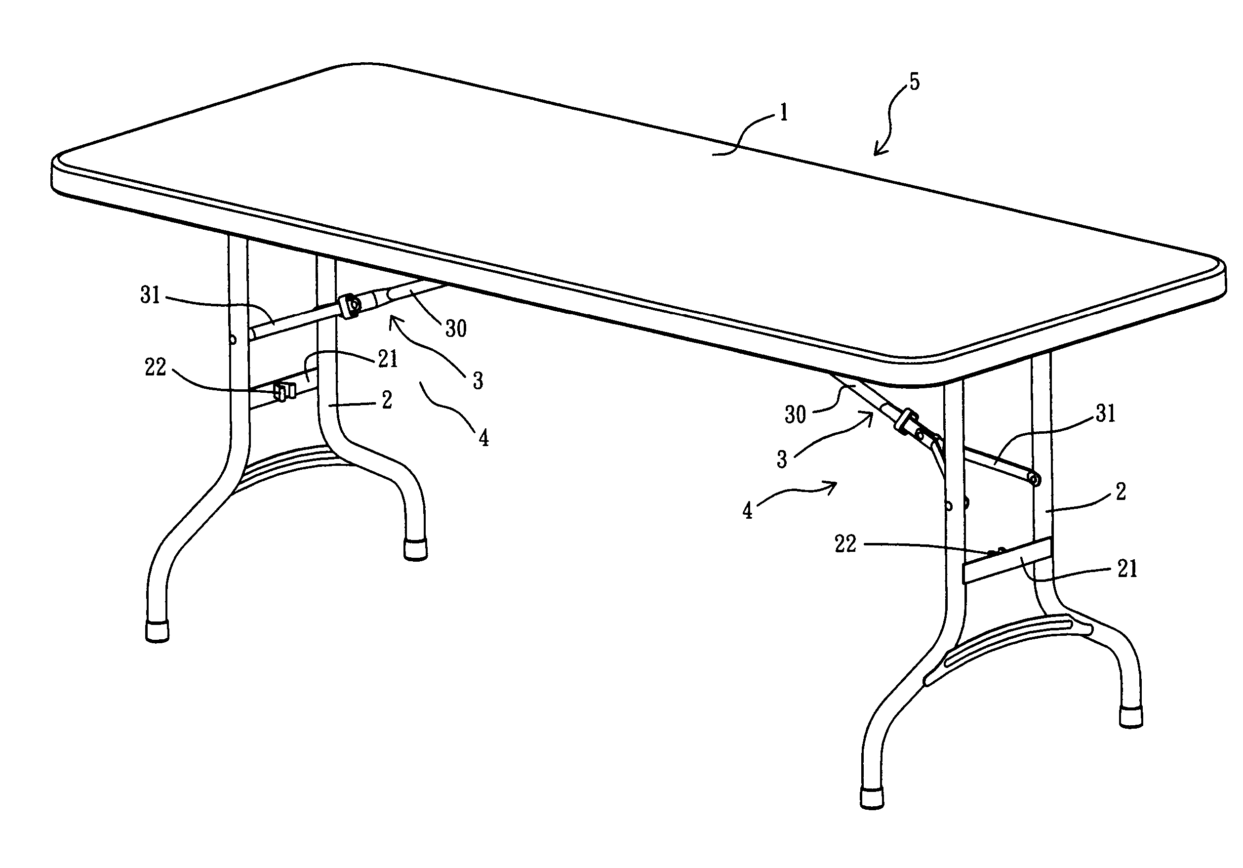 Blow-molded table