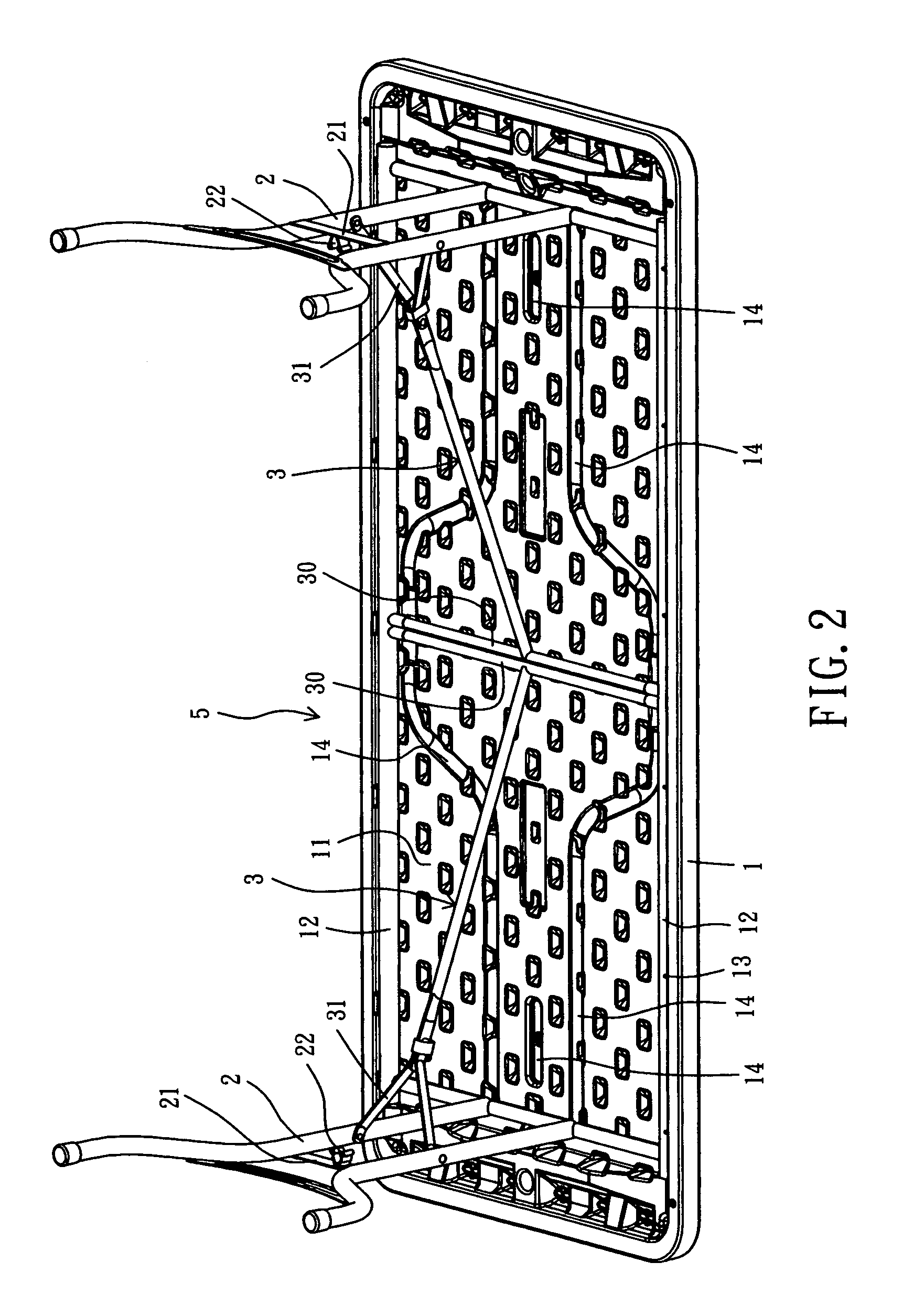 Blow-molded table