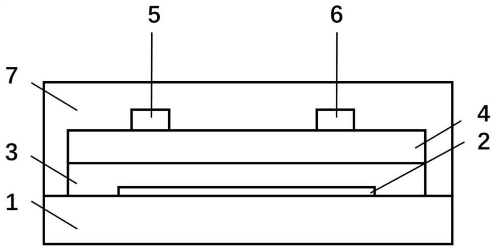 A temperature sensor based on an organic field effect tube and its preparation method