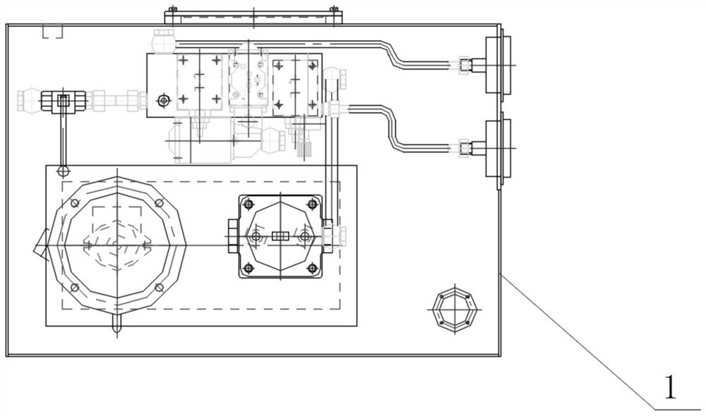 Hydraulic tensioning device test bed and test method thereof