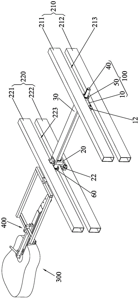 Running mechanism for guitar painting