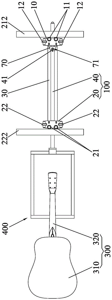 Running mechanism for guitar painting