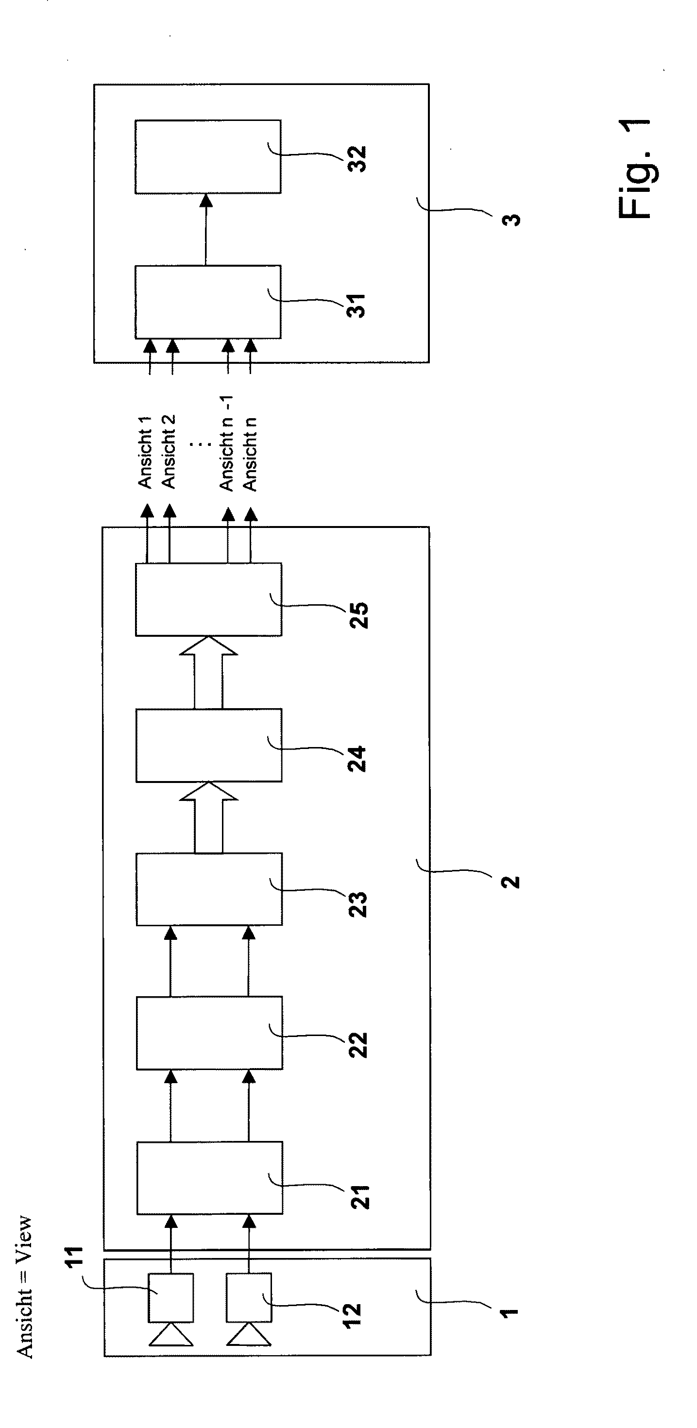 Arrangement and method for the recording and display of images of a scene and/or an object