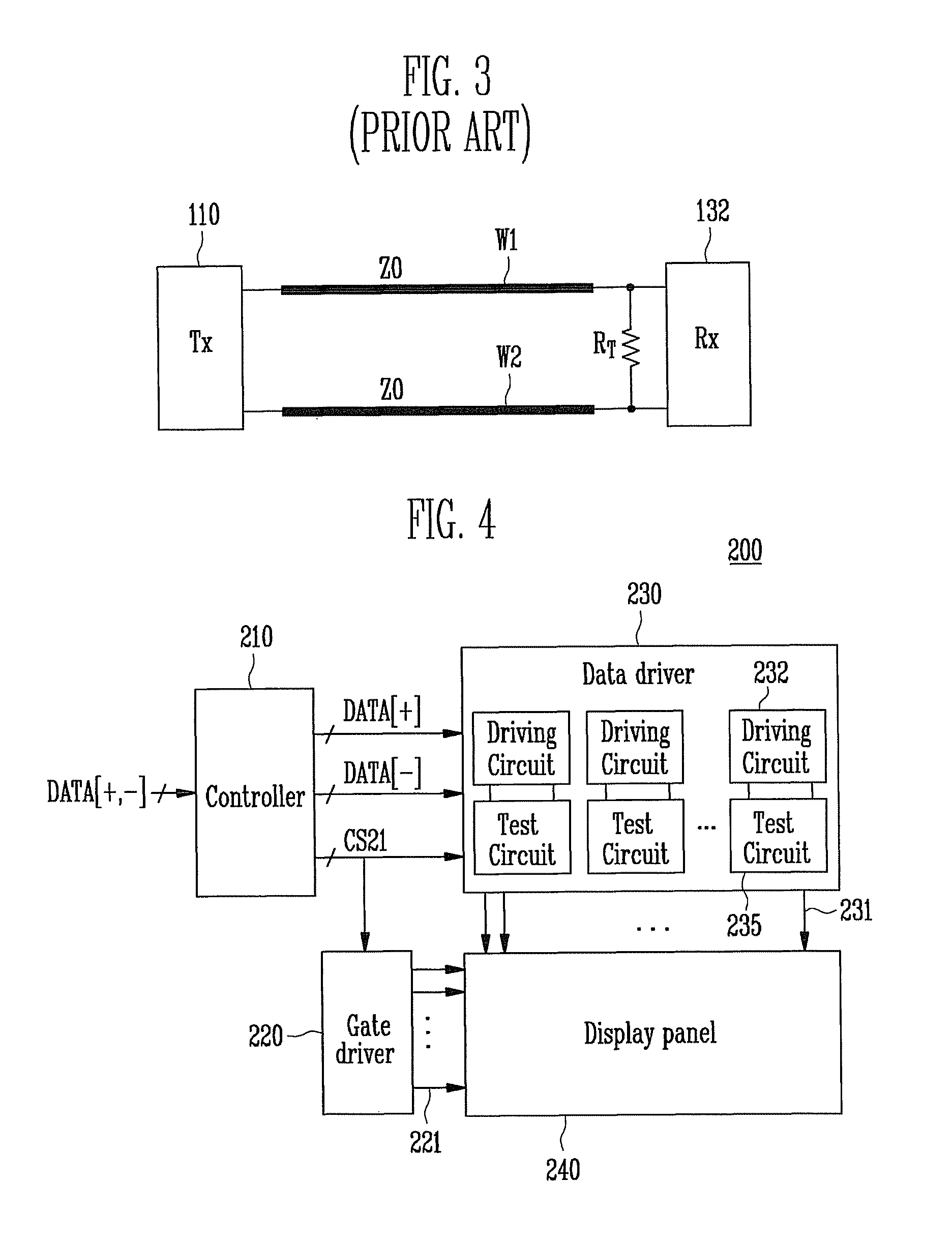 Differential signaling system and flat panel display with the same