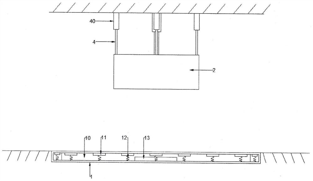 Follow-up projection type advertising device