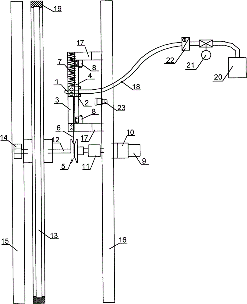 Two-dimensional automatic dust collection device based on spiral track