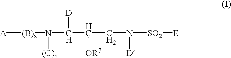 Sulphonamide derivatives as prodrugs of aspartyl protease inhibitors