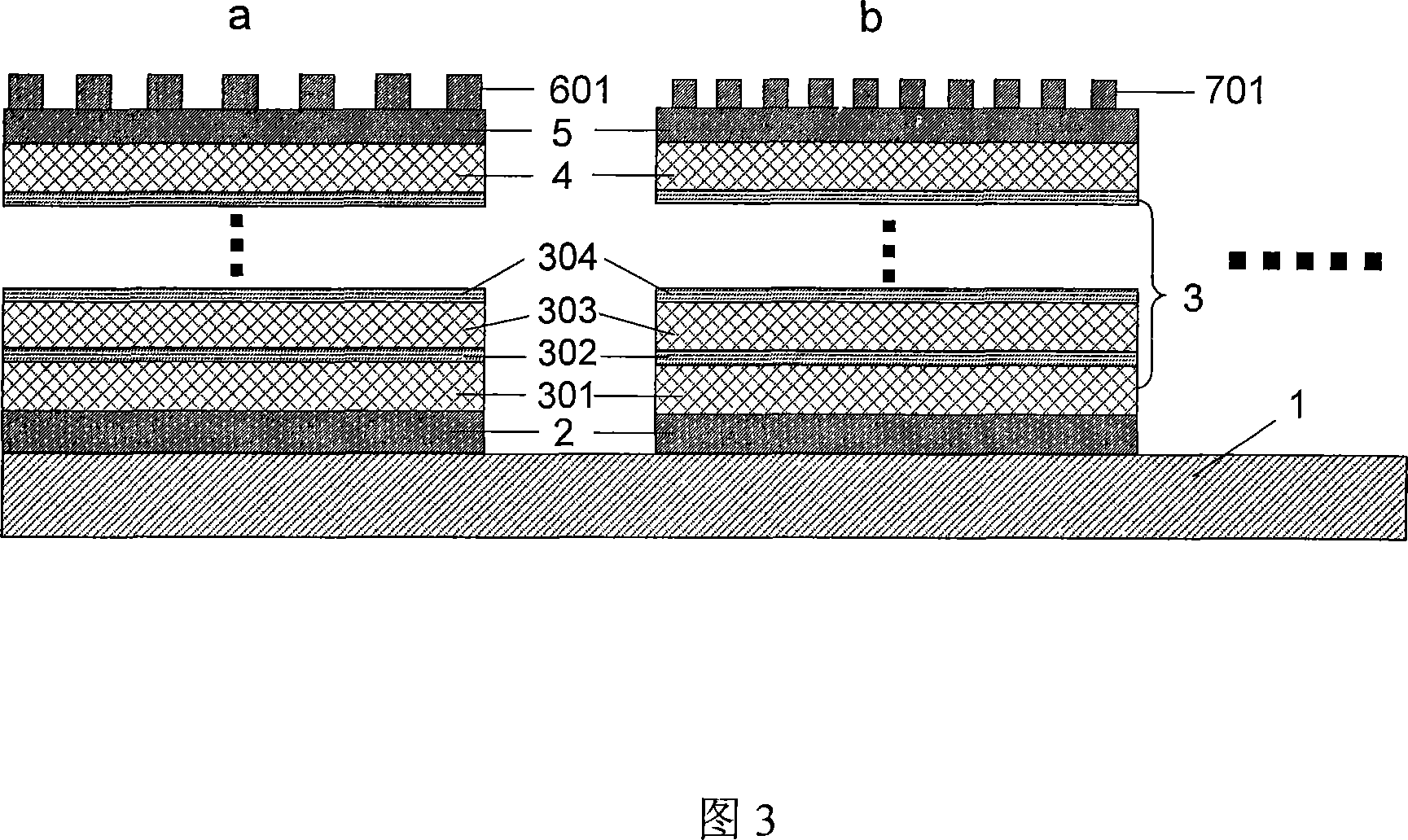 GaAs/AlGaAs/InGaAs dual color focal plane detector