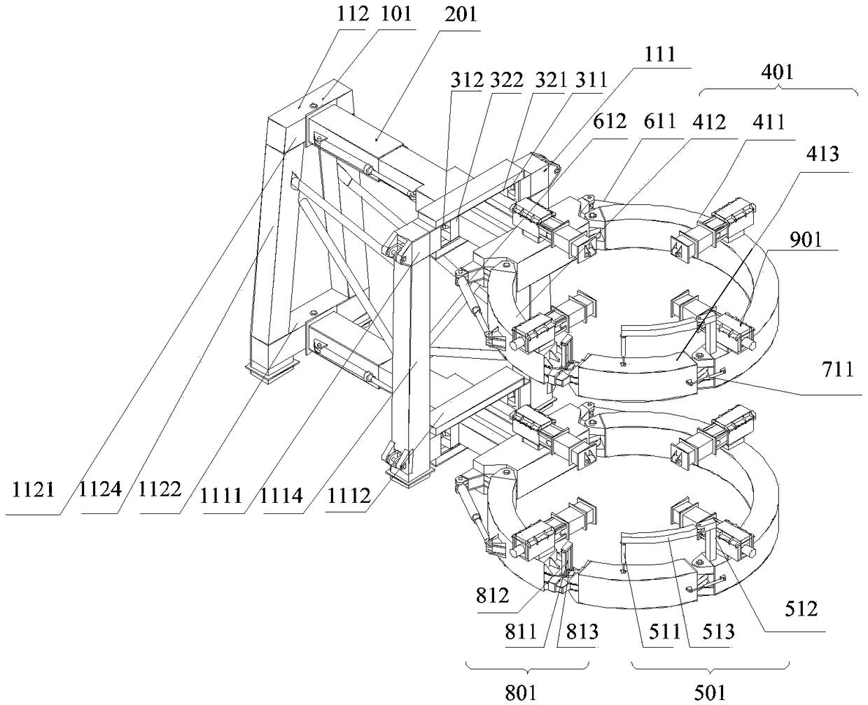 Pile holding machine