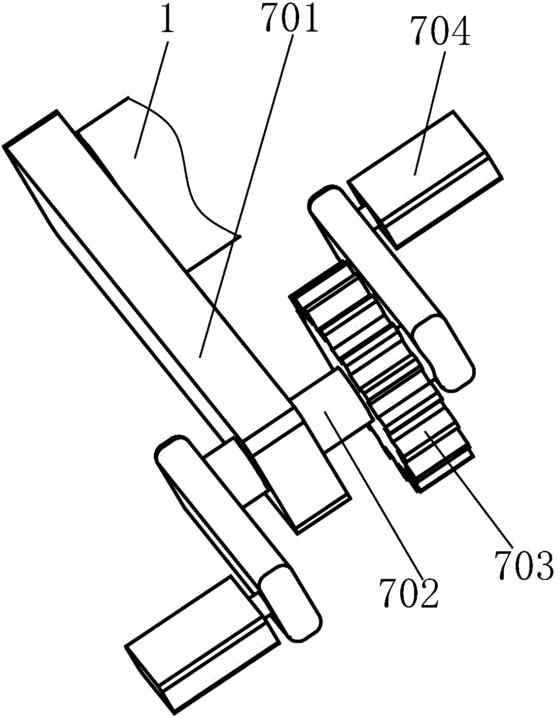 Tread type flattening device