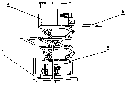 Swing type garden trimming device