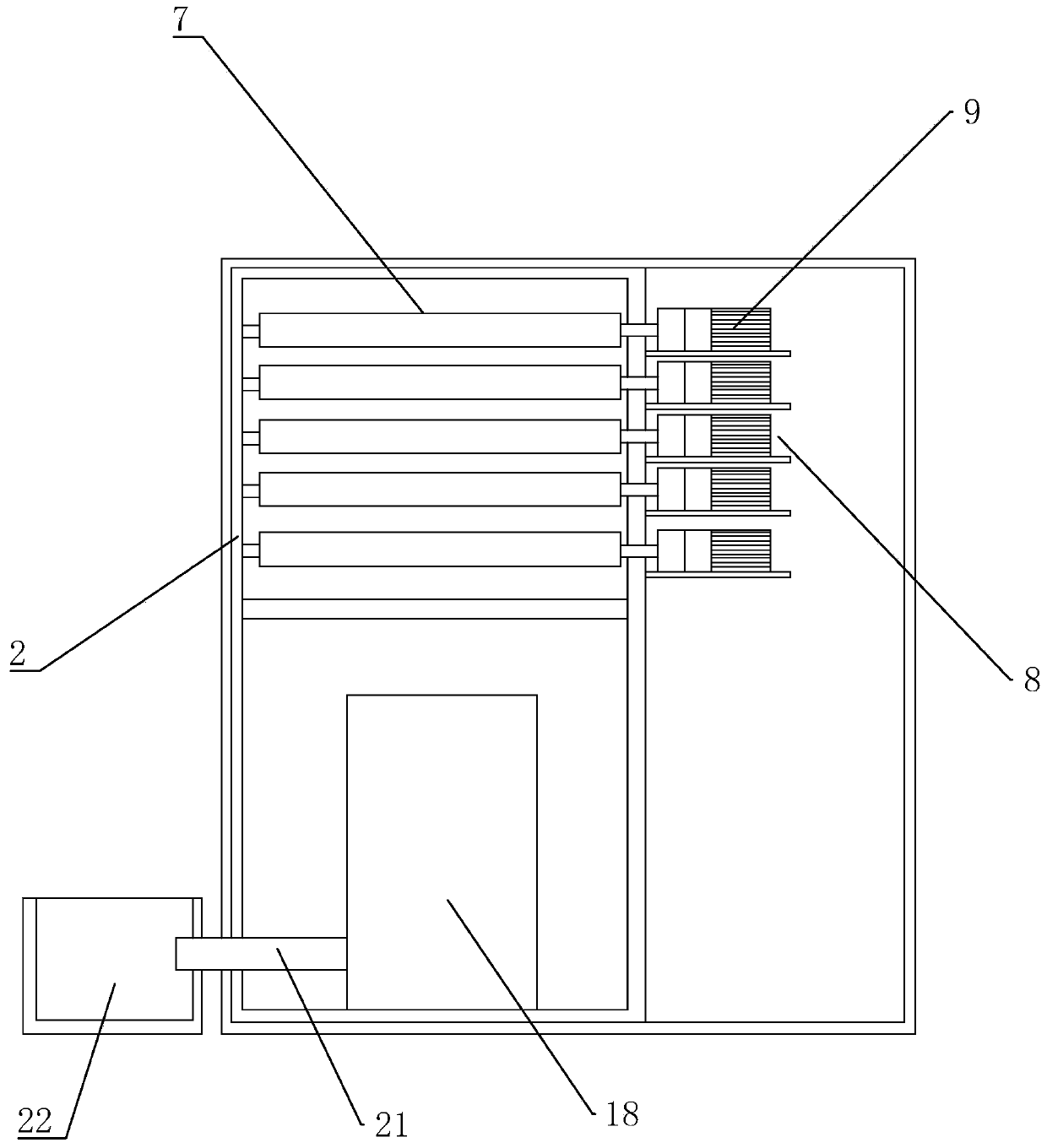 Air source heat pump system for sludge drying and its sludge dryer