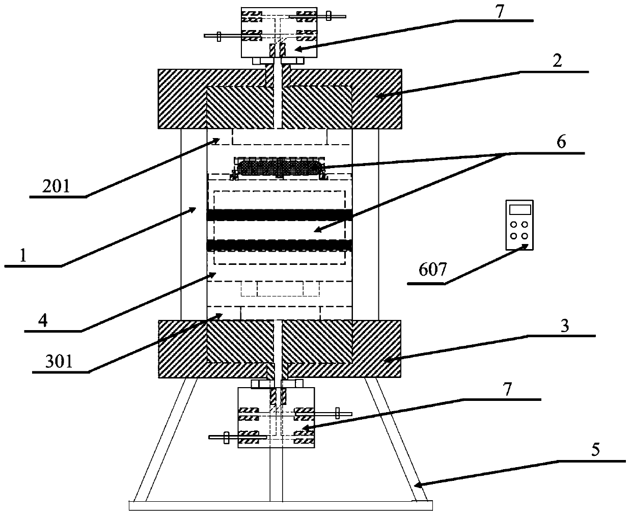 High-temperature-resistant and high-pressure-resistant stirring intermediate container device and porous medium displacement experiment system