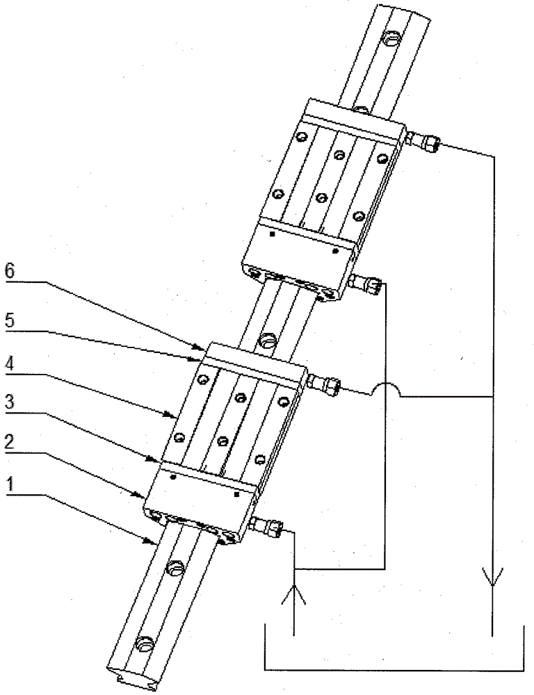 Slider type hydrostatic guideway series with the same installation dimensions as the linear roller guideway