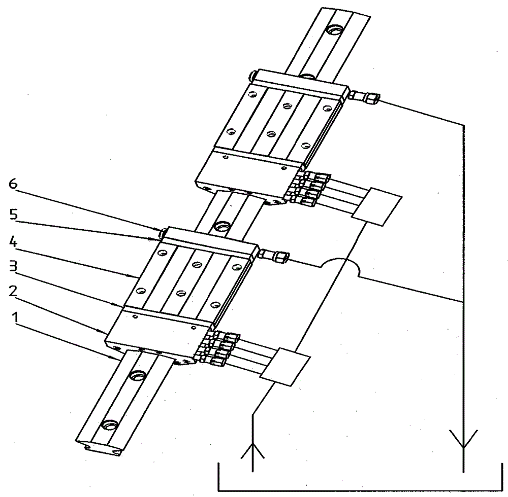 Slider type hydrostatic guideway series with the same installation dimensions as the linear roller guideway