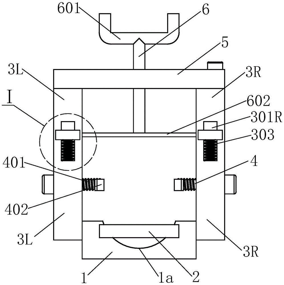 Drilling jig for pump body of clutch master cylinder