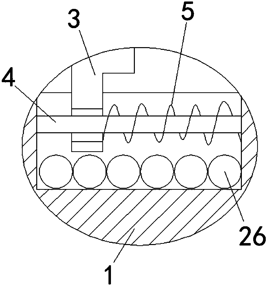 Automatic processing device for isolating diode of left and right direction lamp circuit of automobile