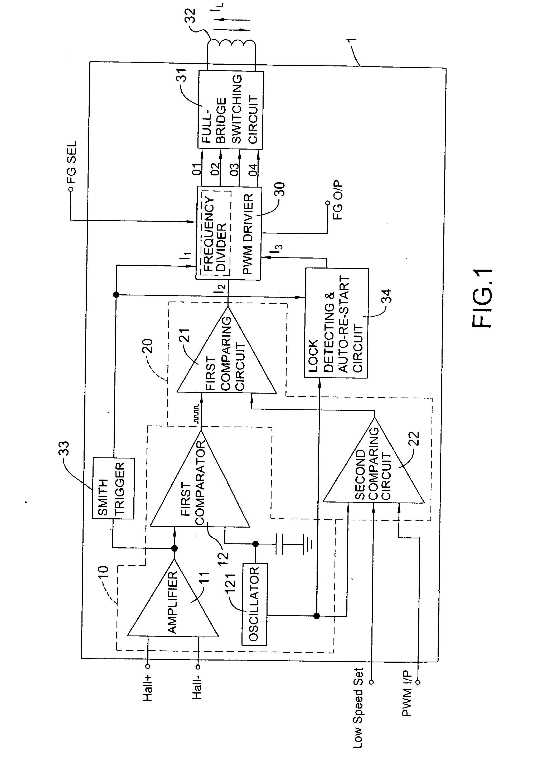 DC brushless fan motor driving circuit